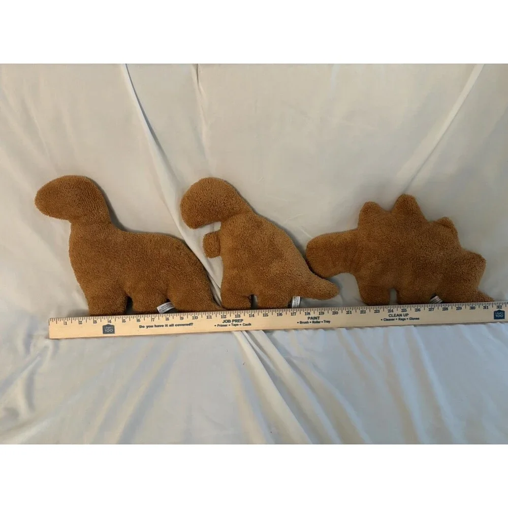 Dino Nugget Pillow Set Of 3, Funny Chicken Nugget Plushie